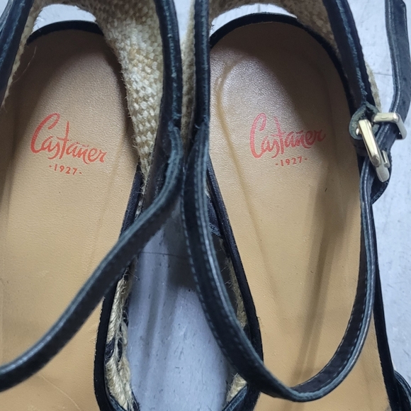 Castañer Black Wedge Sandals - Picture 4 of 13